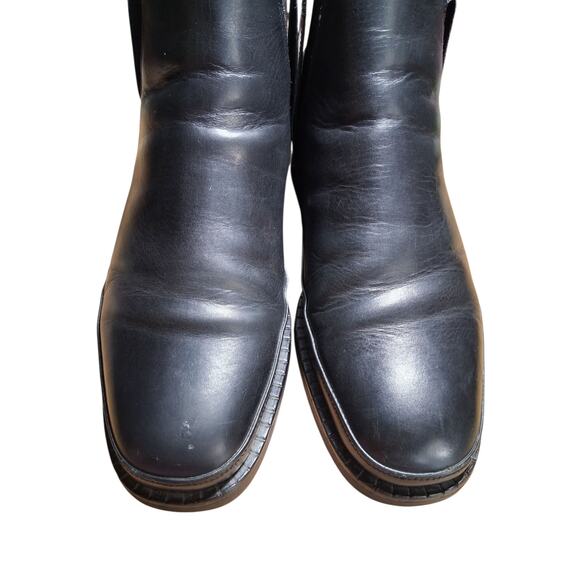 Michael Toschi CIS Mens size 10½ Black Leather Luxury Prep Casual Italy Boots - Picture 12 of 16